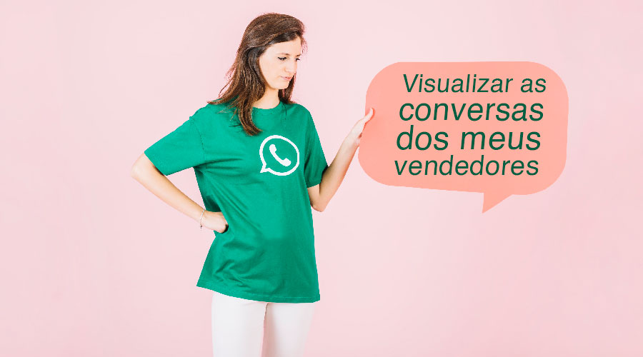 Gestor verificando conversas de vendedores em múltiplos números de WhatsApp no painel da empresa